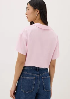 Pink Tie Front Shirt