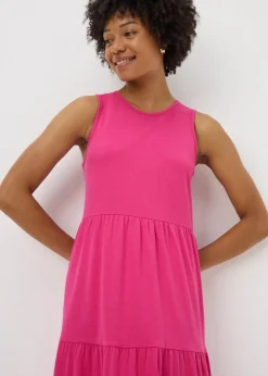 Pink Tiered Maxi Dress