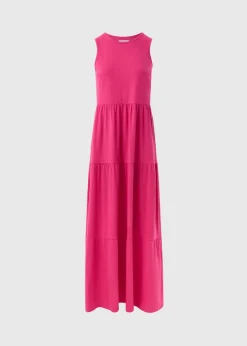 Pink Tiered Maxi Dress
