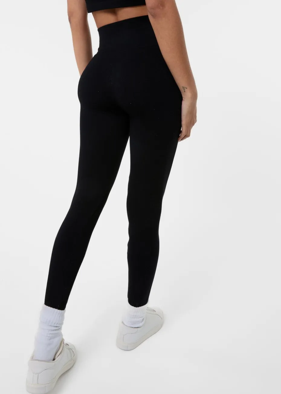 Pink Vanilla Black Active Rib Leggings
