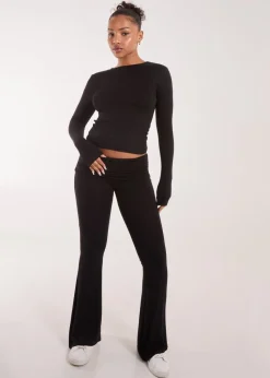 Pink Vanilla Black Long Sleeve Top