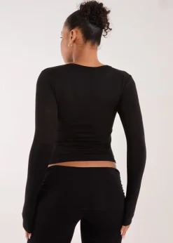 Pink Vanilla Black Long Sleeve Top