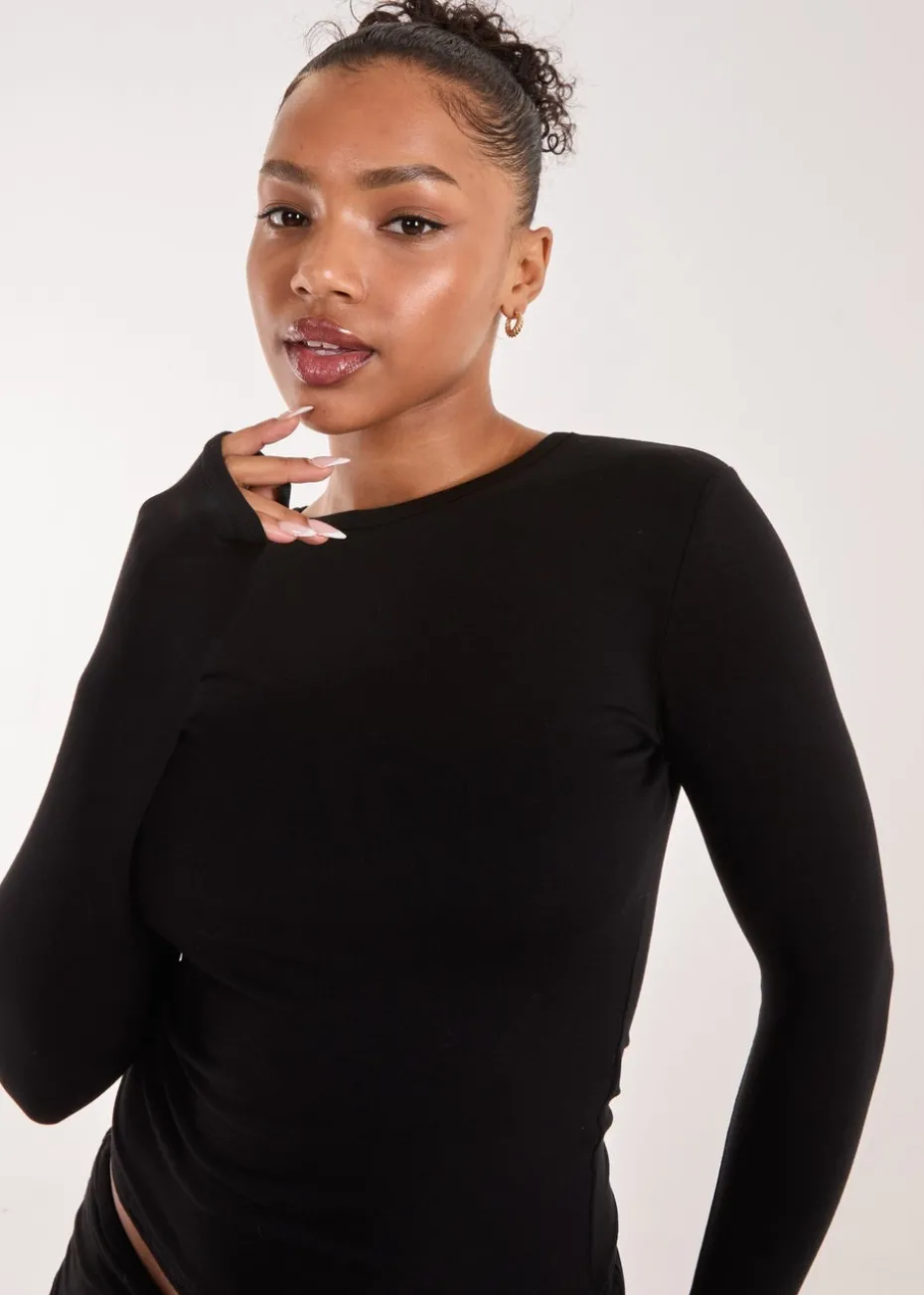 Pink Vanilla Black Long Sleeve Top