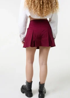 Pink Vanilla Red Mini Pleated Skort