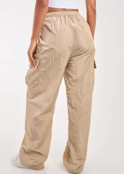 Pink Vanilla Stone Parachute Cargo Pants