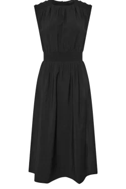 Pixiegirl Petite Black Shirred Waist Midaxi Dress