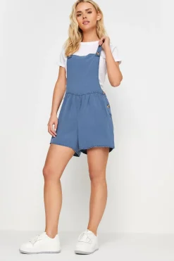 Pixiegirl Petite Blue Short Dungarees