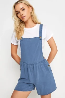 Pixiegirl Petite Blue Short Dungarees
