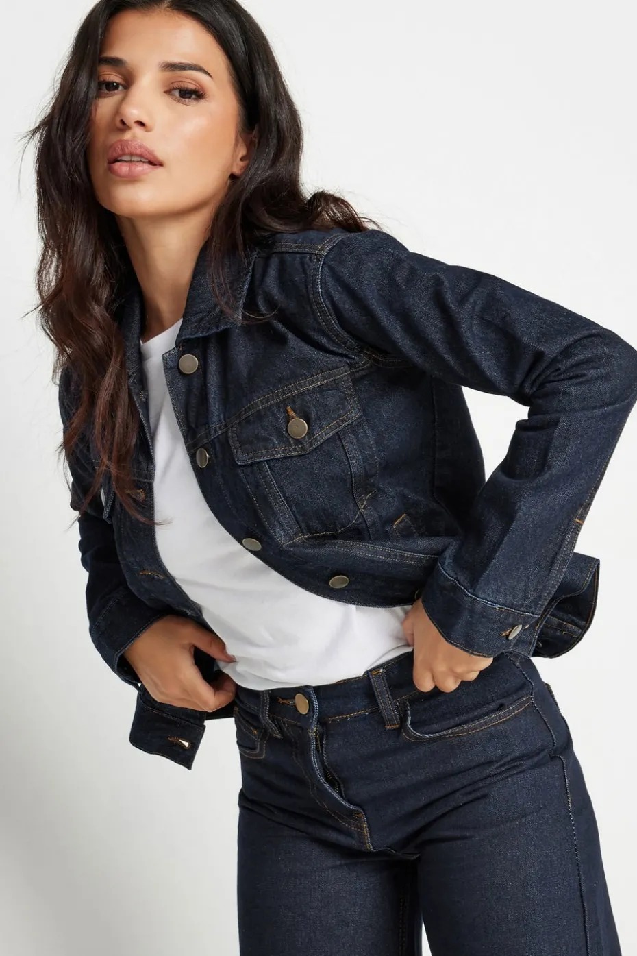Pixiegirl Petite Indigo Blue Denim Jacket