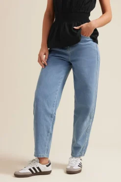 Pixiegirl Petite Light Blue Non-Stretch Barrel Leg Jeans