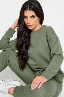 Pixiegirl Petite Sage Green Crew Neck Sweatshirt