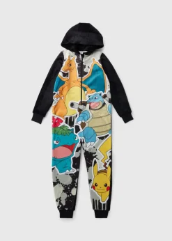 Pokemon Boys Black Onesie (7-13yrs)