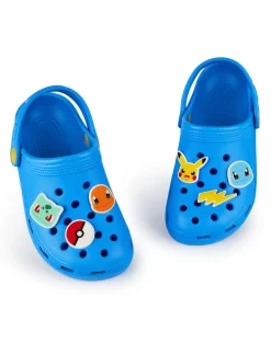 Pokemon Kids Blue Clogs (Younger 10-3 Older)
