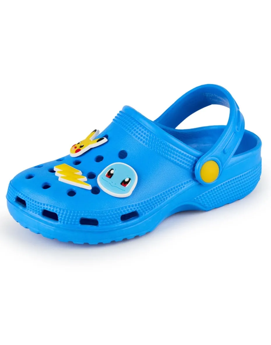 Pokemon Kids Blue Clogs (Younger 10-3 Older)
