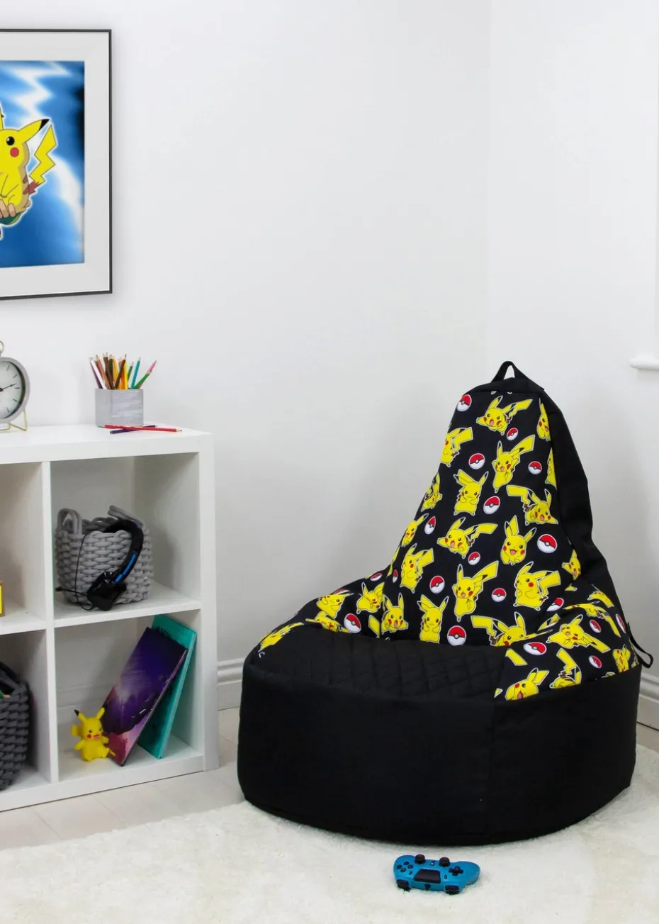 Pokémon High Back Yellow Lounging Gaming Bean Chair