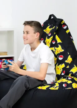 Pokémon High Back Yellow Lounging Gaming Bean Chair