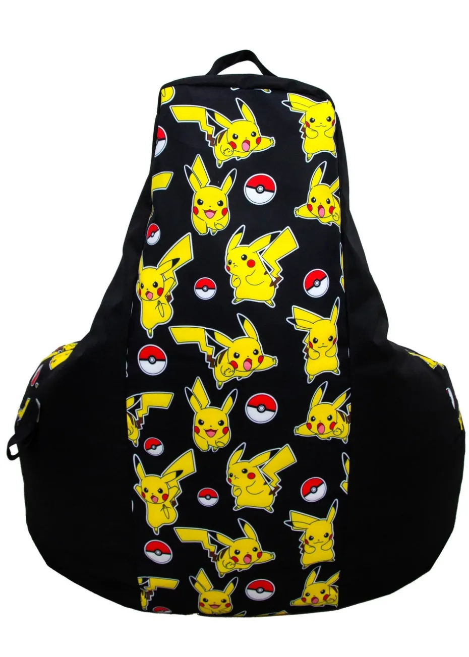 Pokémon High Back Yellow Lounging Gaming Bean Chair