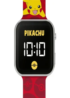 Pokémon Red Printed Strap LED Watch