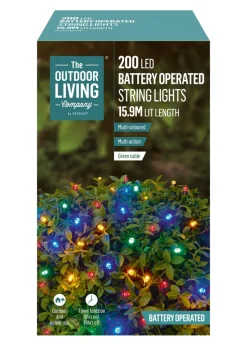 Premier Decorations 200 LED Multi-coloured Battery Operated String Lights