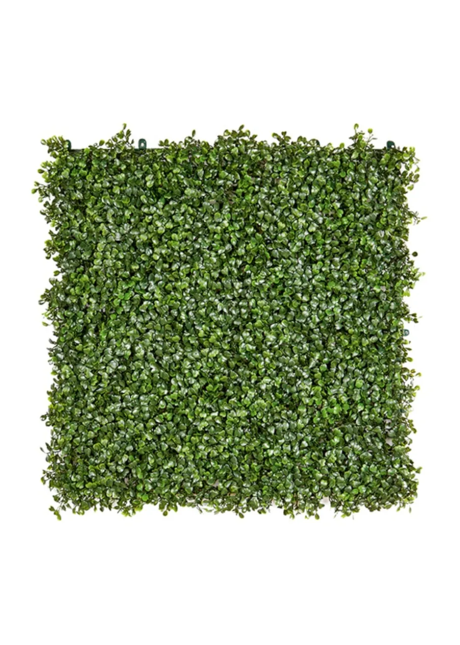 Premier Decorations Green Artificial Living Wall English Boxwood