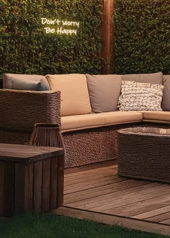 Premier Decorations LED Neon Don’t Worry Be Happy Wall Sign