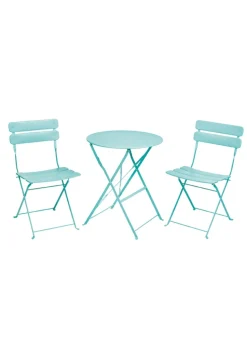 Premier Decorations Reims 2 Seater Metal Bistro Set Aqua