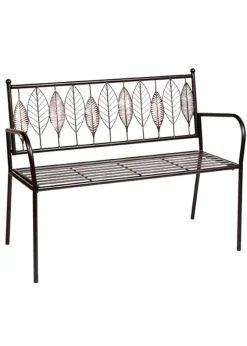Premier Decorations Rustic Arboretum Brown & Black Garden Bench