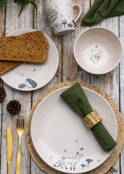 Price & Kensington Woodland Side Plates x4 (20.5cm)