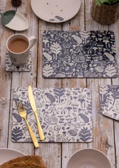 Price & Kensington Woodland 8 Piece Placemat and Coaster Set