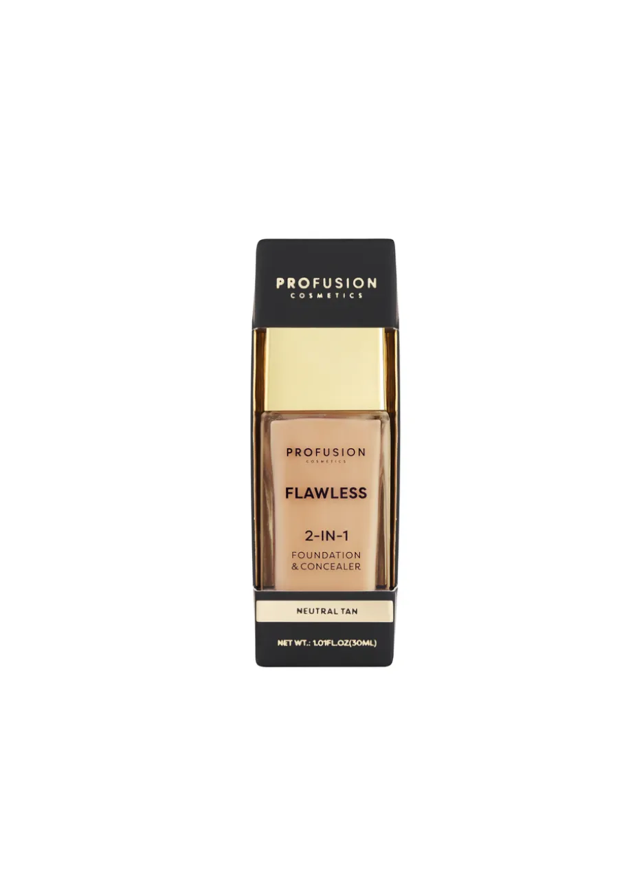 Profusion Cosmetics Flawless 2-in-1 Foundation & Concealer Neutral Tan