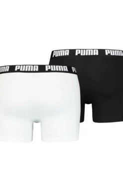 Puma Black/White Basic Boxer Shorts (Pack of 2)