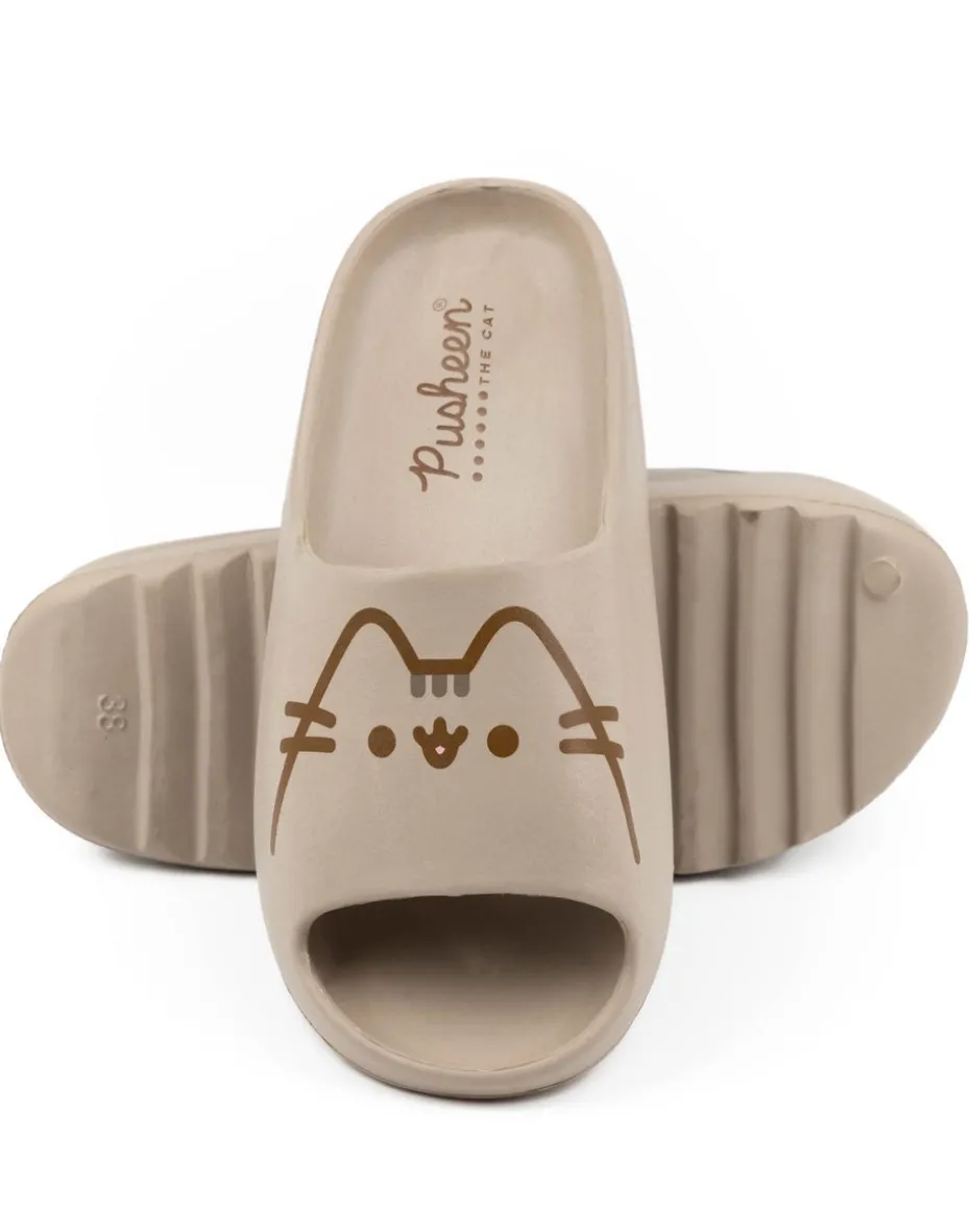 Pusheen Kids Brown Sliders (Younger 10-Older 4)