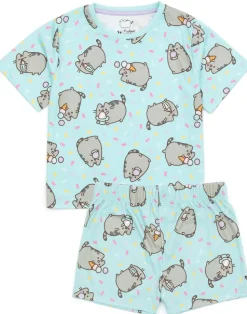 Pusheen Kids Shortie Multi Coloured Pyjamas 2 Pack (2-14 Years)