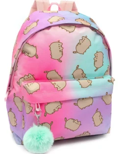 Pusheen Multi Colour Backpack with Pom Pom Keyring
