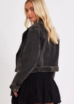 Quiz Black Bubble Hem Mini Skirt