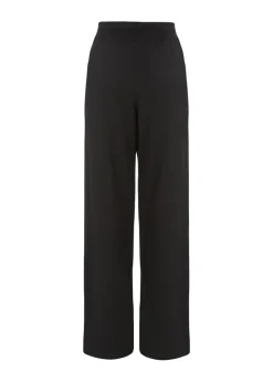 Quiz Black Buckle Palazzo Trousers