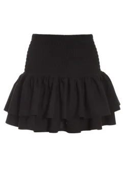 Quiz Black Frill Mini Skirt