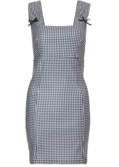 Quiz Black Gingham Mini Dress