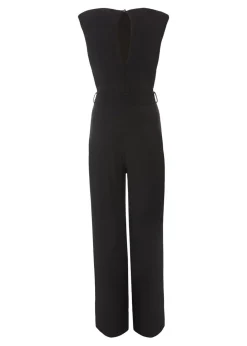 Quiz Black Tie Waist Jumpsuit