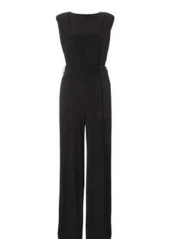 Quiz Black Tie Waist Jumpsuit
