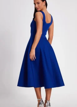 Quiz Blue A Line Midi Dress