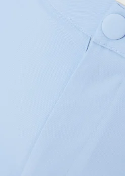 Quiz Blue Curve Tapered Leg Trousers