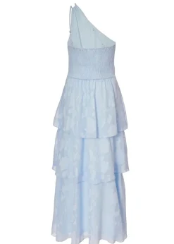 Quiz Blue Jacquard Maxi Dress