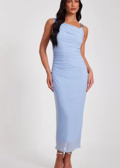 Quiz Blue Midaxi Dress