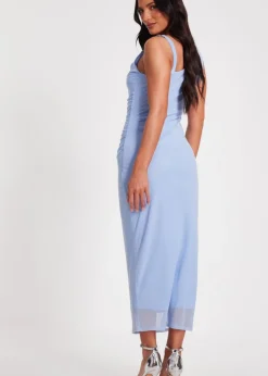 Quiz Blue Midaxi Dress