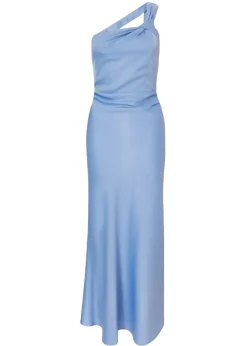 Quiz Blue One Shoulder Midaxi Dress
