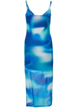 Quiz Blue Petite Cowl Neck Midi Dress