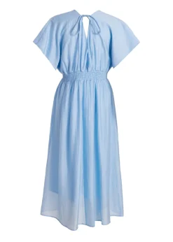 Quiz Blue V Neck Midi Dress