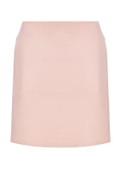 Quiz Blush Pink Button Detail Mini Skirt