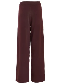 Quiz Brown Knit Wide Leg Trousers